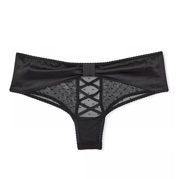 VICTORIA’S SECRET VERY SEXY
Mesh & Satin Bow Cutout Back Open Panty- size SMALL - Picture 6 of 10